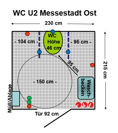 WC U- Bahnhof Messestadt Ost Plan