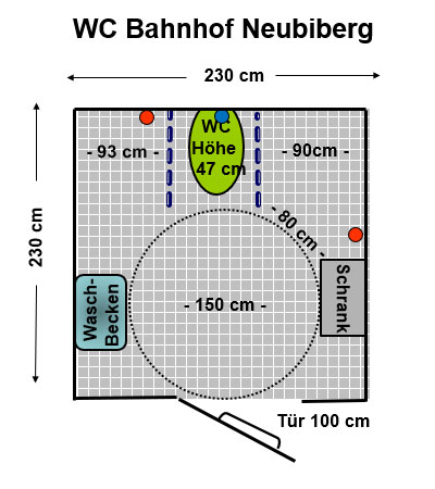 WC S Bahnhof Neubiberg Plan