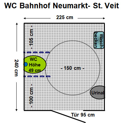WC Bahnhof Neumarkt-Sankt Veit Plan