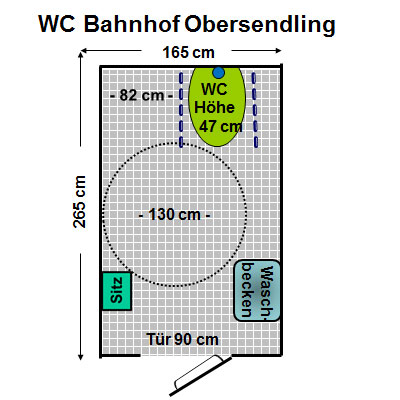 WC U- Bahnhof Obersendling Plan