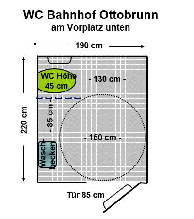 WC S- Bahnhof Ottobrunn Plan