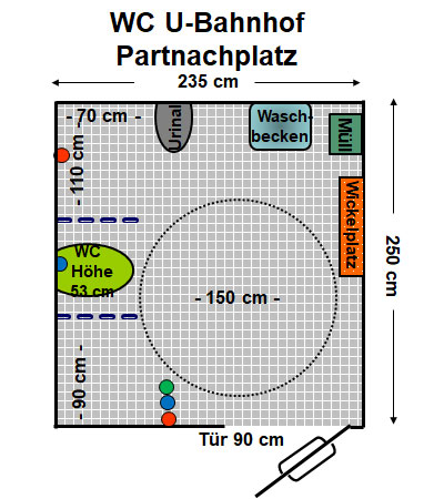 WC U- Bahnhof Partnachplatz Plan
