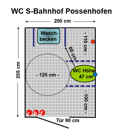 WC Bahnhof Possenhofen Plan