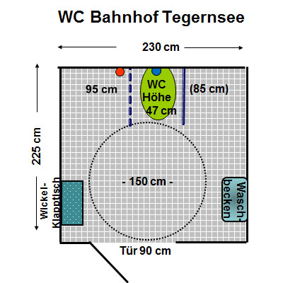WC Bahnhof Tegernsee Plan