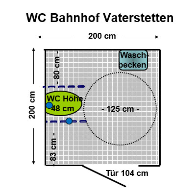 WC S- Bahnhof Vaterstetten Plan