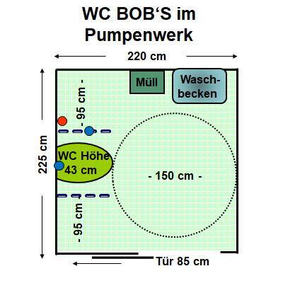 WC BOB'S im alten Pumpenwerk Plan