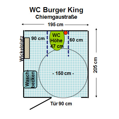 WC Burger King Ramersdorf Plan