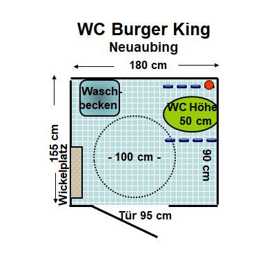 WC Burger King Neuaubing Plan