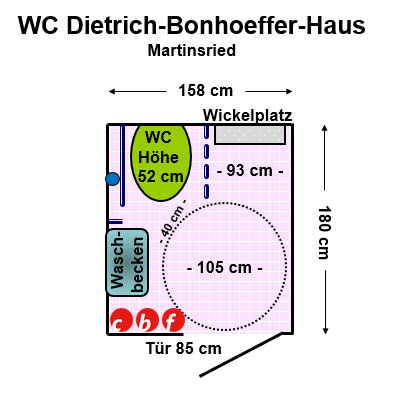 WC Dietrich-Bonhoeffer-Haus, Planegg Martinsried Plan