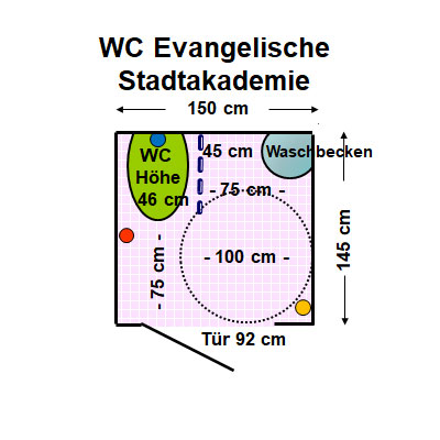 WC Evangelische Stadtakademie Plan