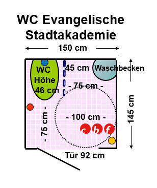 WC Evangelische Stadtakademie und Evangelisches Bildungswerk Plan
