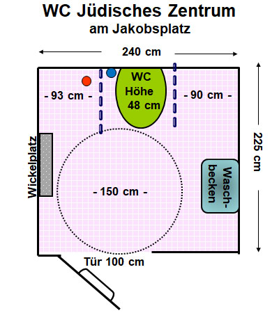 WC Jüdisches Zentrum am Jakobsplatz Plan