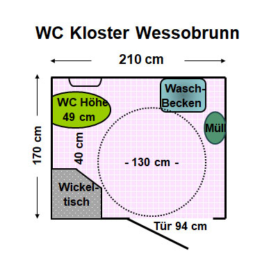WC Kloster Wessobrunn Plan