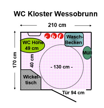 WC Kloster Wessobrunn Plan