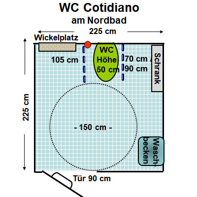WC Cotidiano am Nordbad Plan