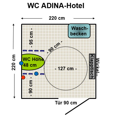 WC Adina Hotel Munich Plan