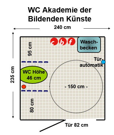 WC Akademie der Bildenden Künste Plan