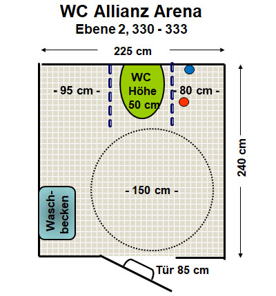 WC Allianz Arena Ost Plan