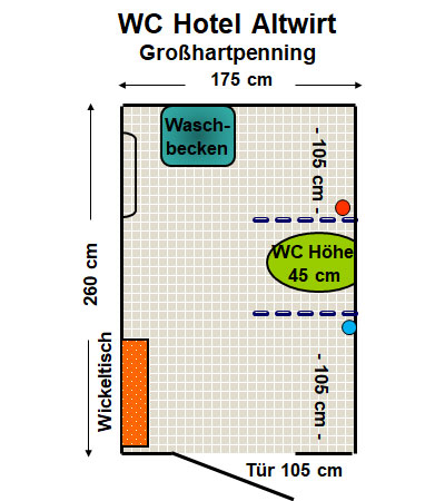 WC Hotel und Landgasthof Altwirt Großhartpenning Plan