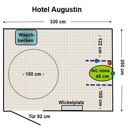 WC Hotel Augustin Plan
