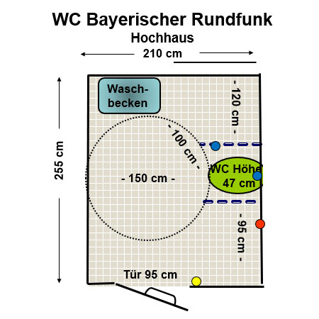 WC Bayerischer Rundfunk  BR Turm Plan