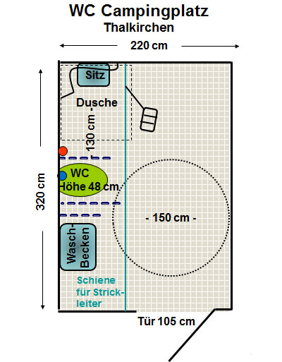 WC Campingplatz Thalkirchen Plan