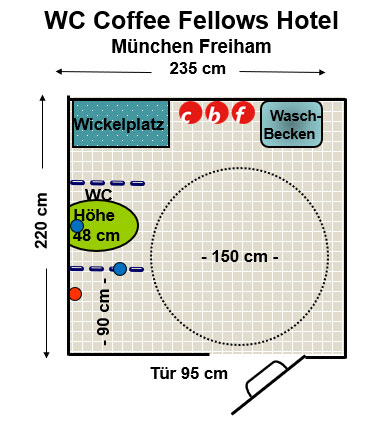 WC Coffee Fellows Hotel München Freiham Plan