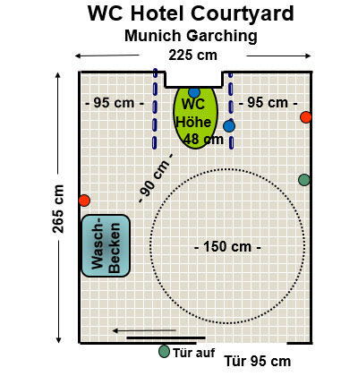 WC Hotel Courtyard Munich Garching Plan