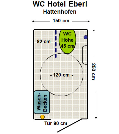 WC Gasthof Eberl Hattenhofen Plan