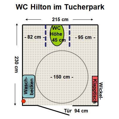 WC Hilton Munich Park Plan