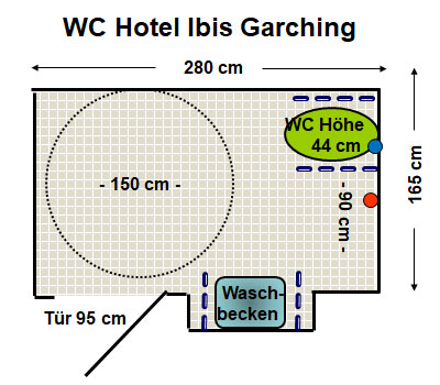WC Ibis Hotel Garching Plan
