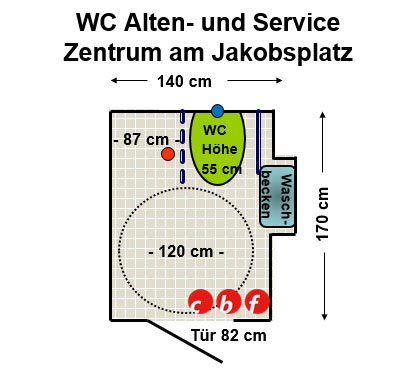 WC  Alten- und Service Zentrum Jakobsplatz Plan