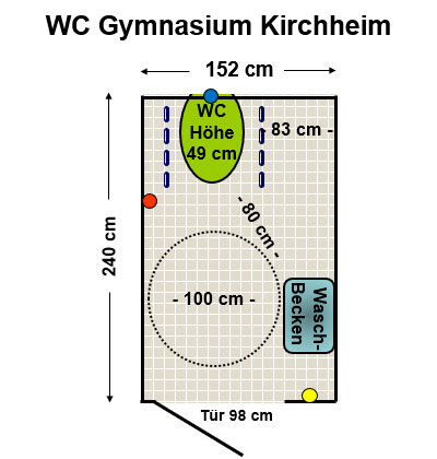 WC Gymnasium Kirchheim Plan
