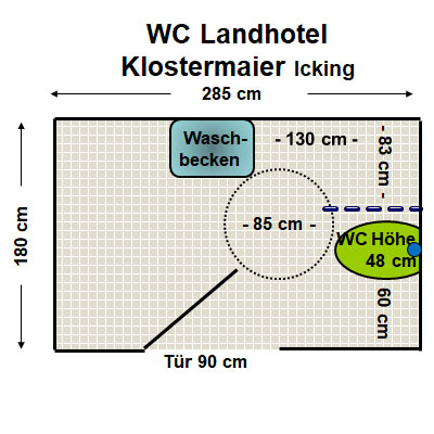 WC Landhotel Klostermaier Icking Plan
