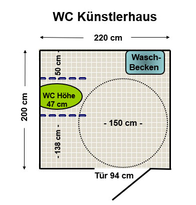 WC im Künstlerhaus Plan