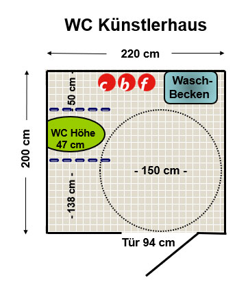 WC im Künstlerhaus Plan
