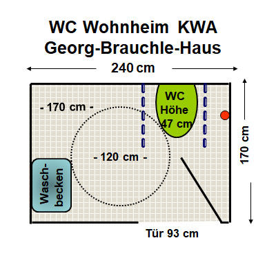 WC Wohnheim KWA Georg-Brauchle-Ring Plan