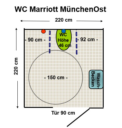 WC Courtyard Hotel - Marriott München Ost Plan