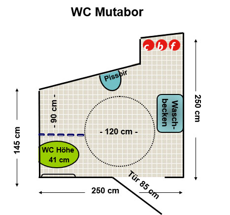 WC Mutabor am Stemmerhof Plan