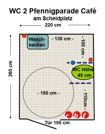 WC Pfennigparade Café Scheidplatz Plan