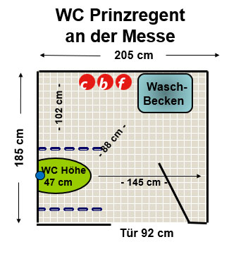 WC Hotel Prinzregent an der Messe Plan