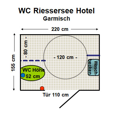 WC Riessersee Hotel Garmisch Plan