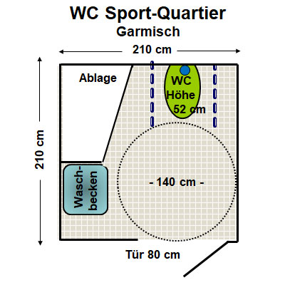 WC Sport-Quartier Garmisch Plan