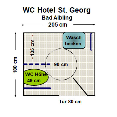 WC Hotel St. Georg Bad Aibling Plan