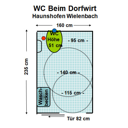 WC Beim Dorfwirt, Haunshofen Plan