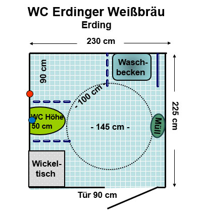WC Erdinger Weißbräu Erding Plan