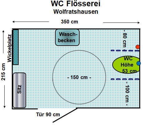 WC Flößerei, Wolfratshausen Plan