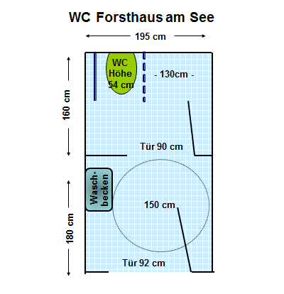 WC Forsthaus am See Pöcking Plan