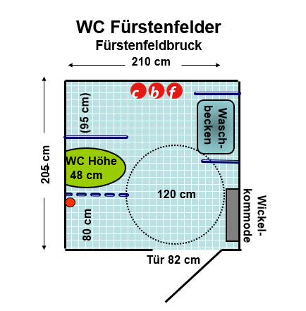 WC Fürstenfelder Fürstenfeldbruck Plan