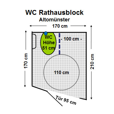 WC Rathausblock Altomünster Plan